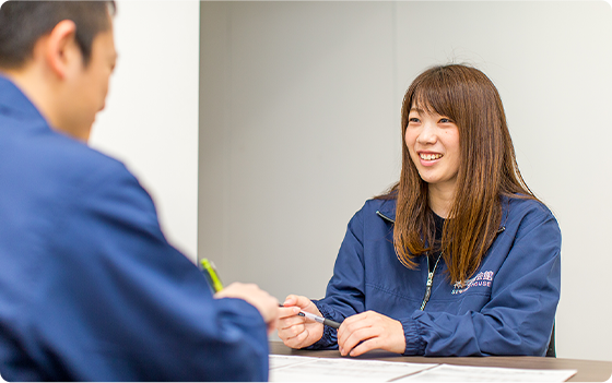 2.設営担当と打ち合わせ