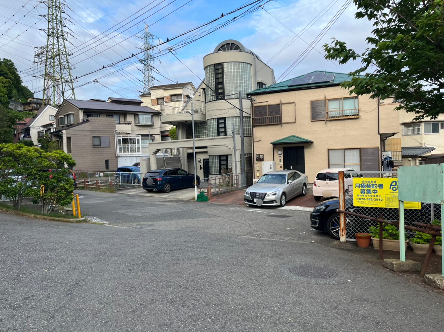 【月極駐車場　神戸市中央区葺合町字蝉山】熊内駐車場