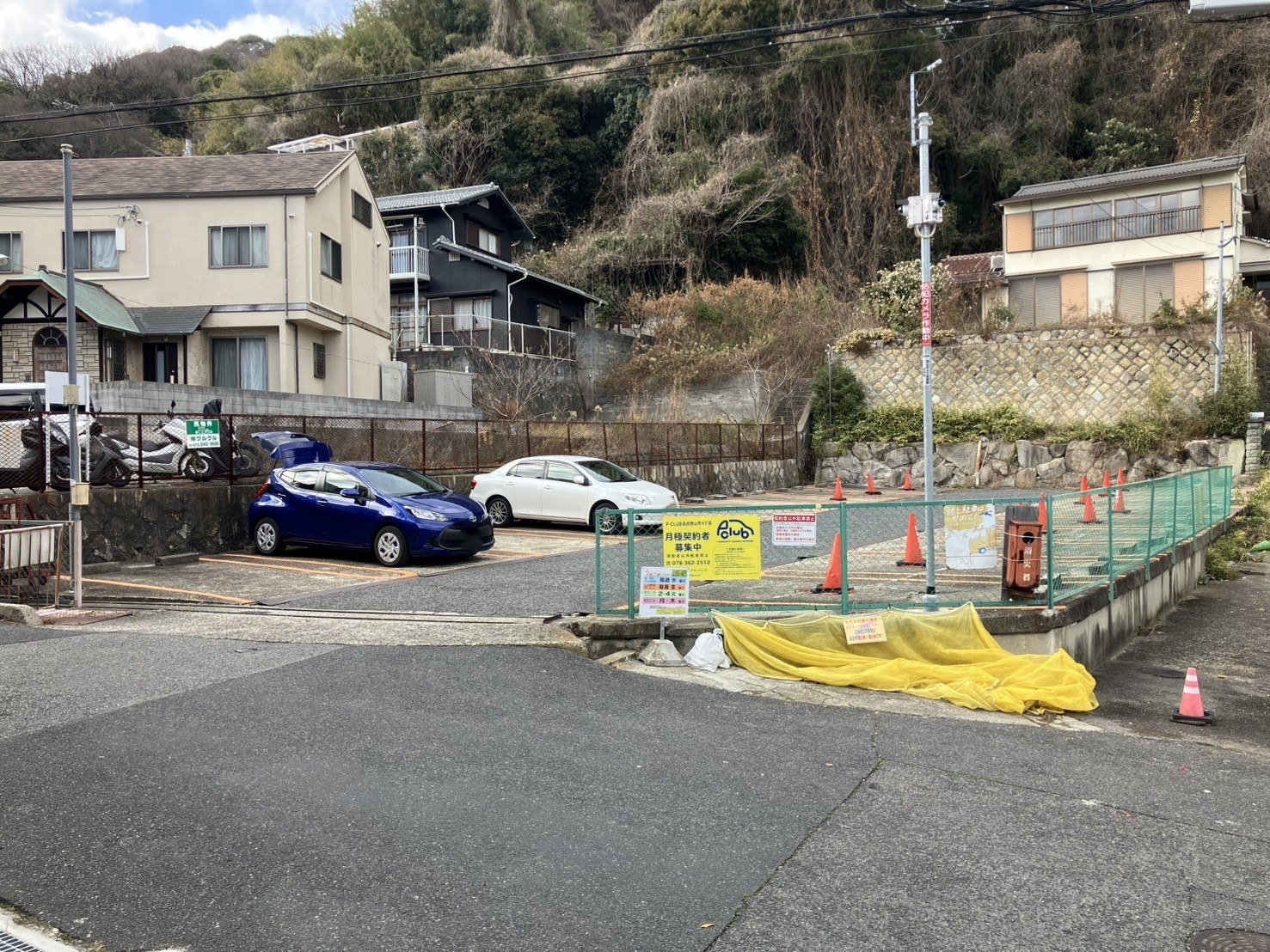 【月極駐車場　神戸市長田区西山町】P-CLUB長田西山町4丁目